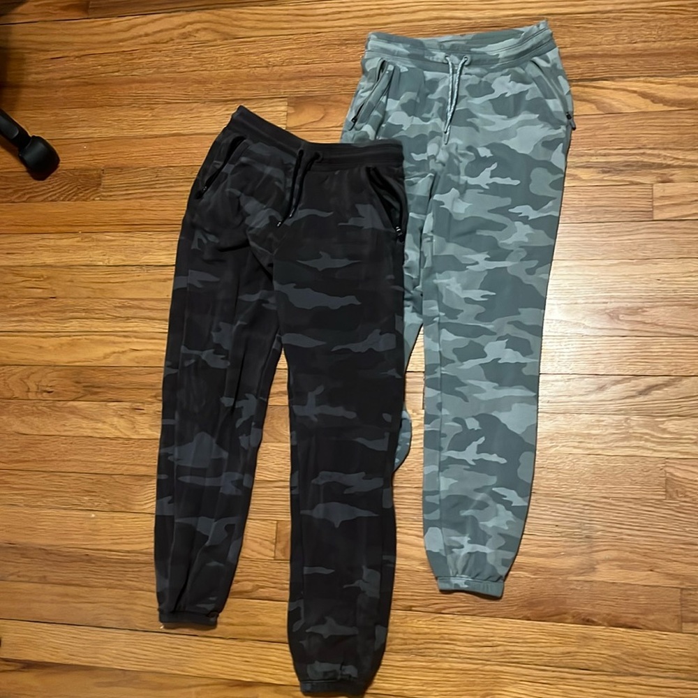 Athleta Girl Green and Black Joggers